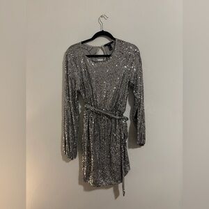 Forever 21 Silver Sequin Dress